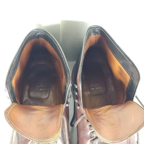 Alden Men's US 11,5B/D Brown Chromexel Leather LaceUp Cap Toe Ankle Jumper Boots - Picture 5 of 16